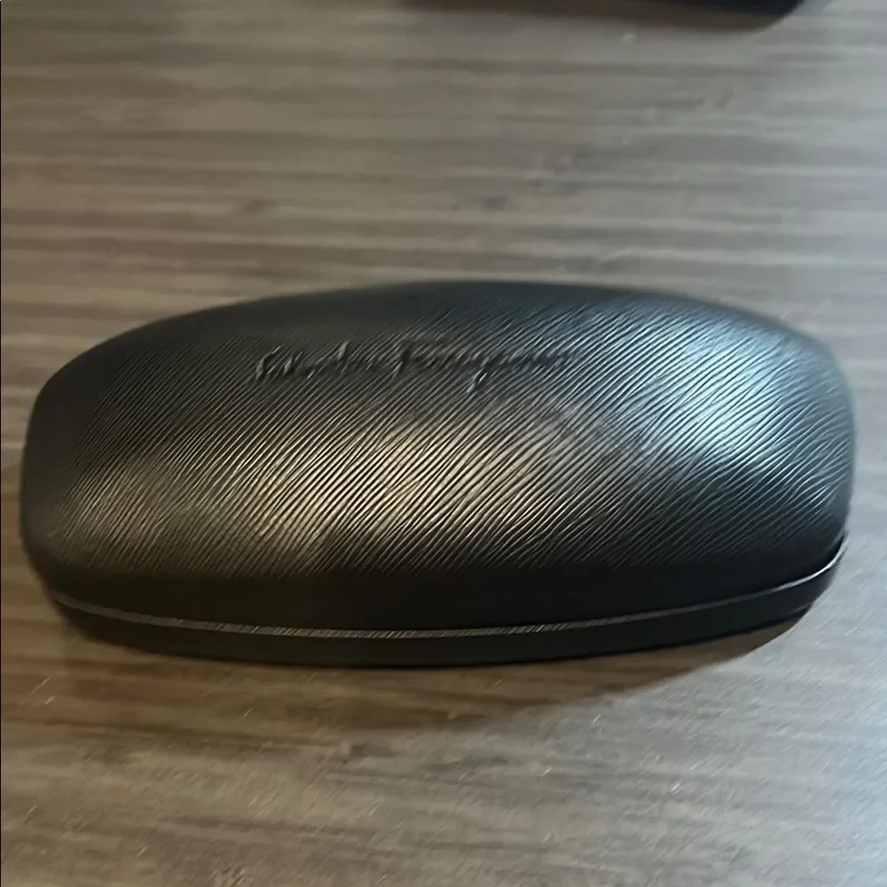 Salvatore Ferragamo Black Eyeglass Sunglass Case